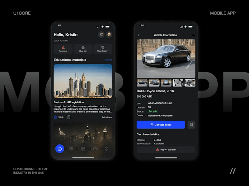 Cover image for Car Market and Tracking - Mobile App Design