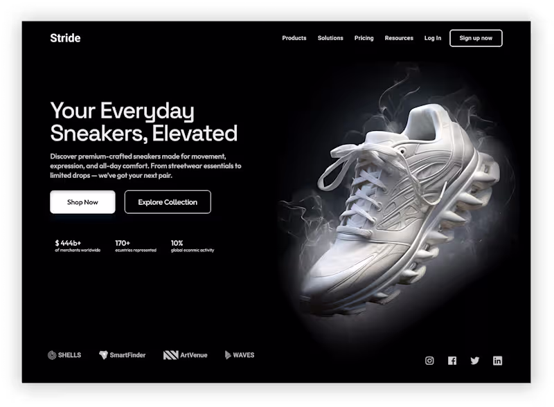 Cover image for Stride - Your Everyday Sneakers, Elevated