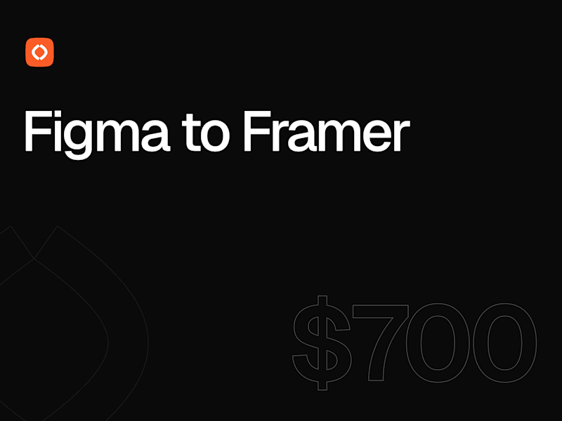 Cover image for Figma to Framer
