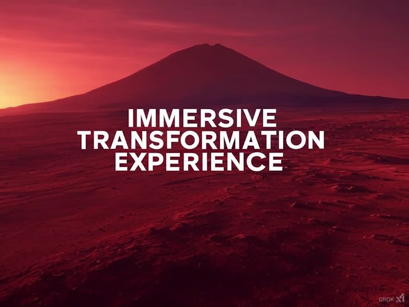 Cover image for IMMERSIVE TRANSFORMATION EXPERIENCE