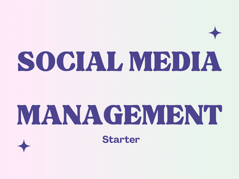 Cover image for Social Media Management: Starter
