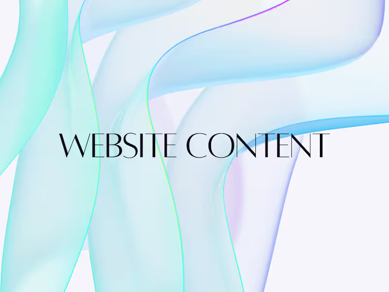 Cover image for Website Content