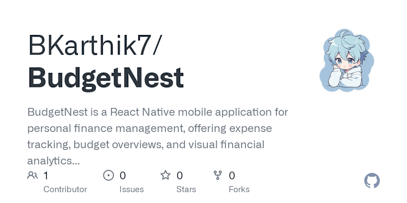 Cover image for BudgetNest: Personal Finance Management App Development