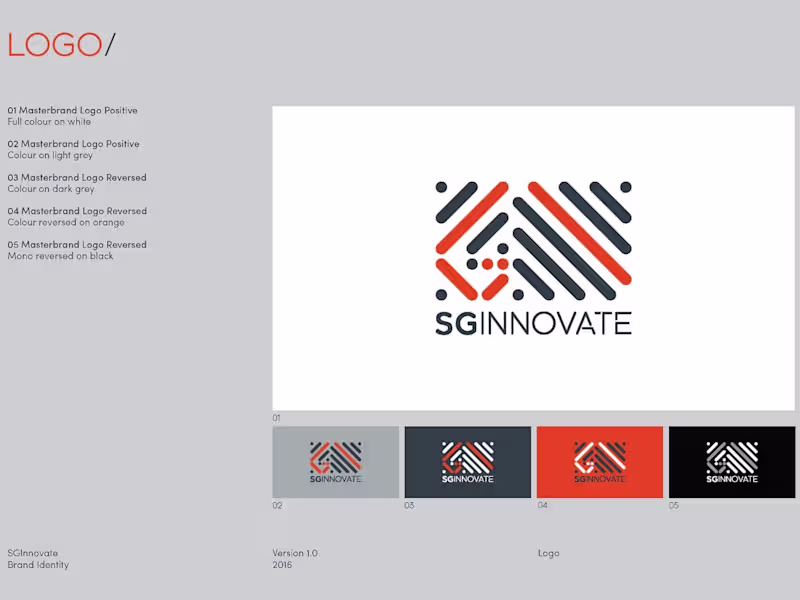 Cover image for SG Innovate Branding, corporate identity