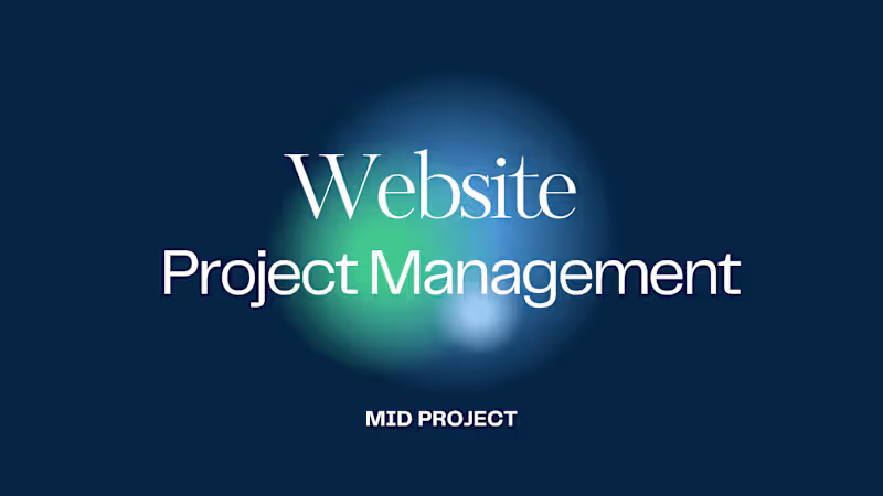 Cover image for Web Project Management - MID PROJECT