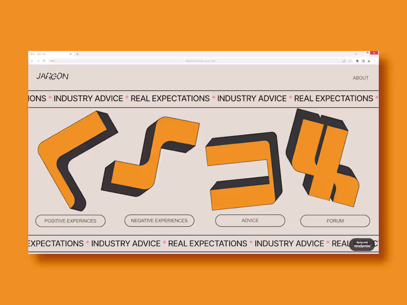 Cover image for Jargon – An Honest Website for the Creative Industry
