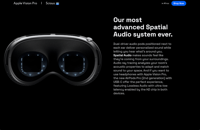 Cover image for Apple Vision Pro Shop on Scious