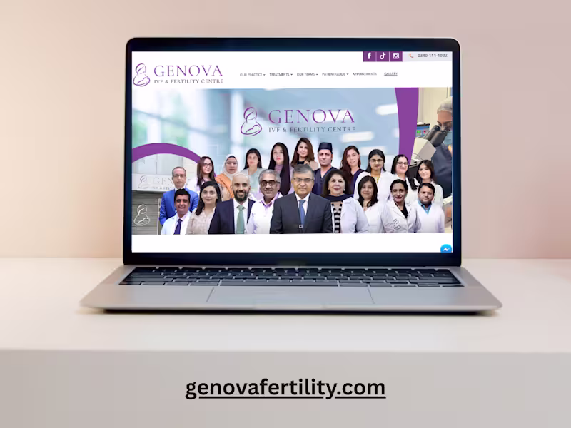 Cover image for Genova IVF & Fertility Centre - Fertility & IVF Clinic Website
