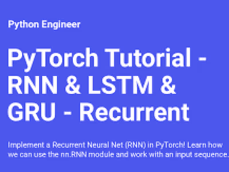 Cover image for Long Short-Term Memory (LSTM) neural network in PyTorch