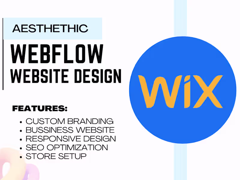 Cover image for I will design and redesign Wix website for your business