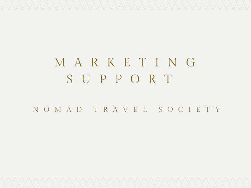 Cover image for Social Media Support- Nomad Travel Society