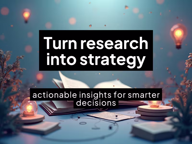 Cover image for Custom Research Reviews & Actionable Synthesis