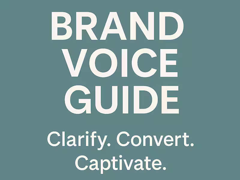Cover image for Brand Voice & Messaging Guide