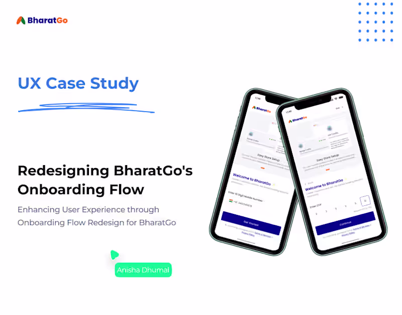Cover image for Redesign BharatGo's Onboarding Flow