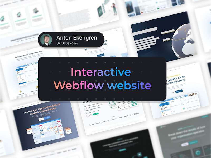 Cover image for Design & develop Interactive Webflow website