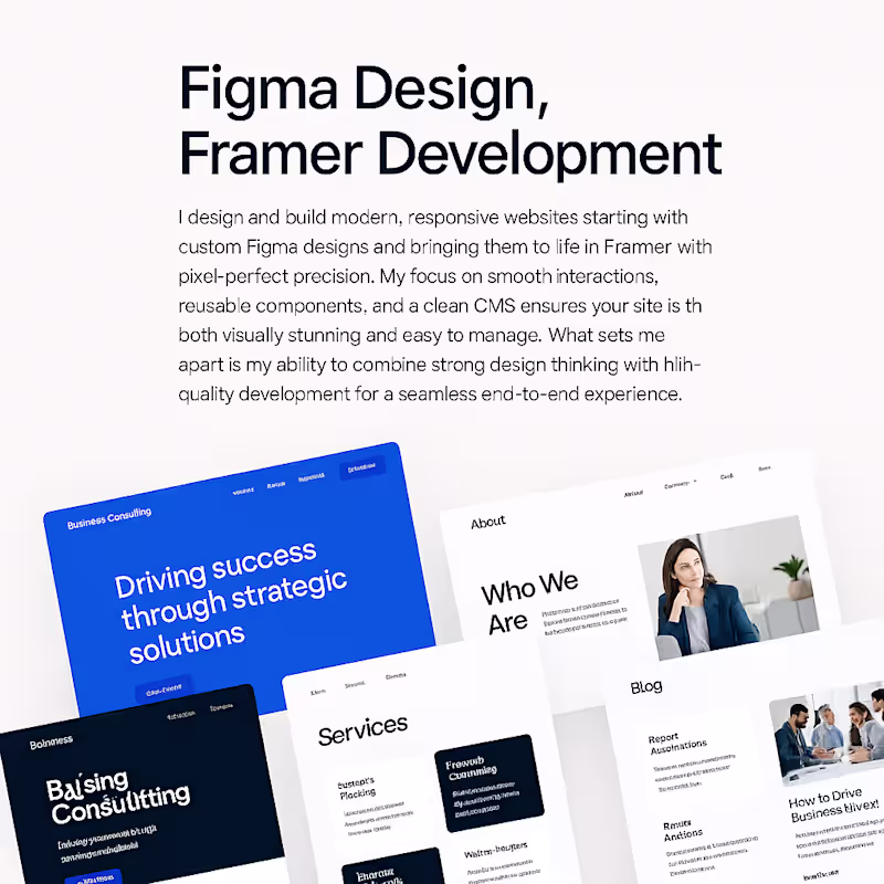 Cover image for Figma Design to Framer development