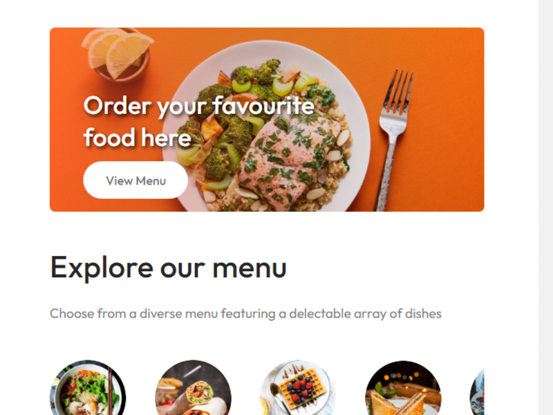 Cover image for Food Order Website