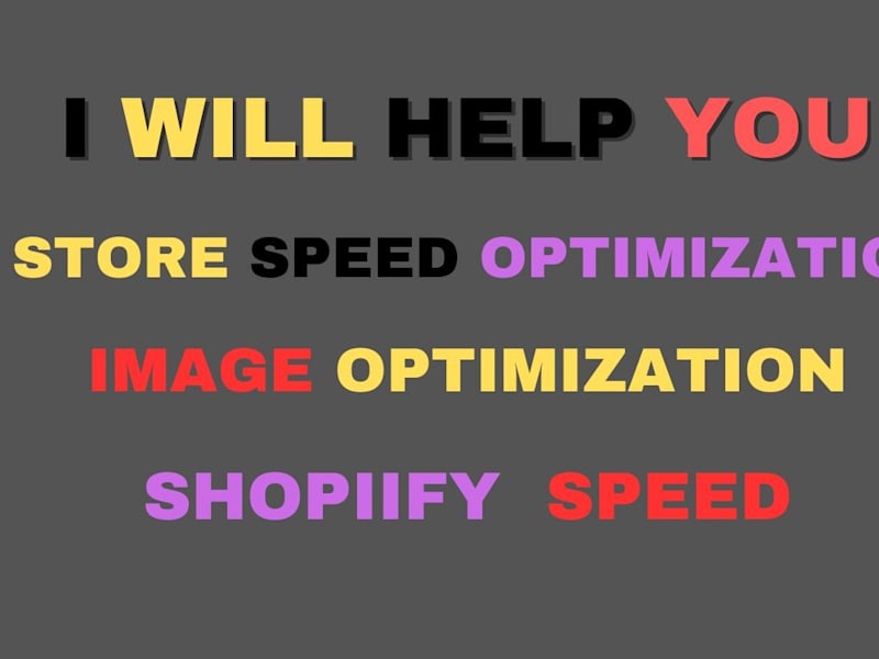 Cover image for I will do shopify speed optimization increase store speed 