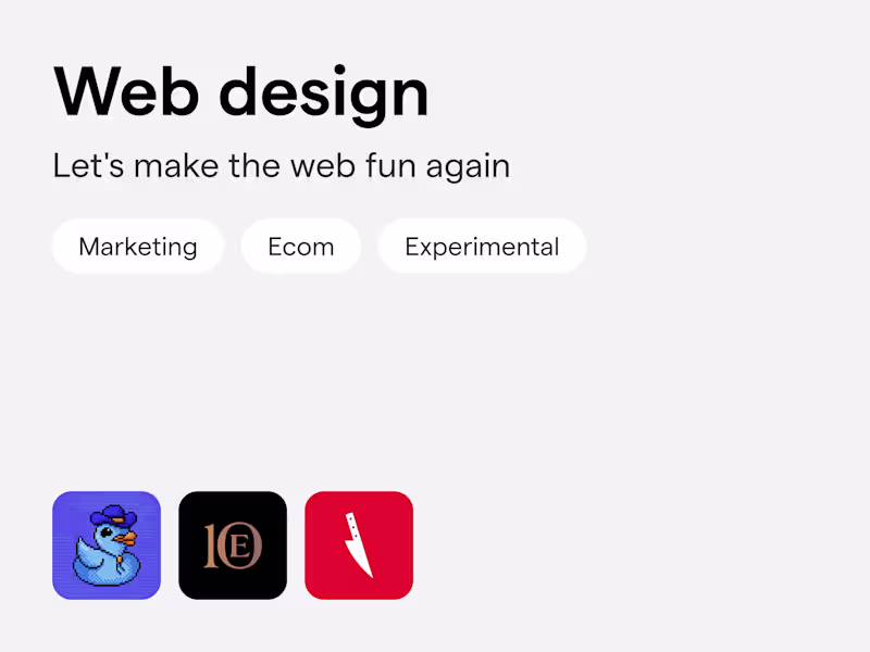 Cover image for Web design
