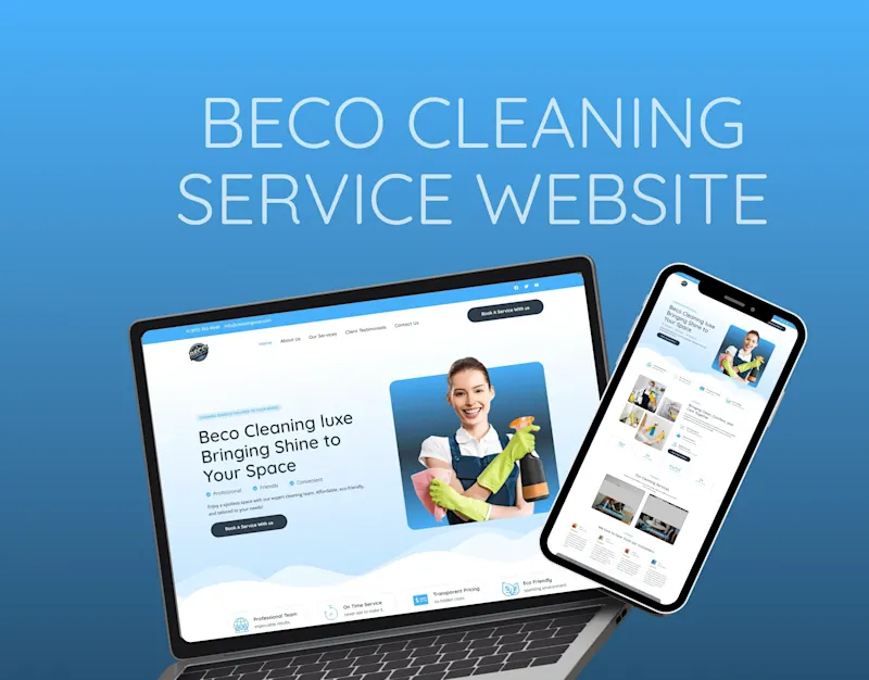 Cover image for Beco Cleaning Website Design