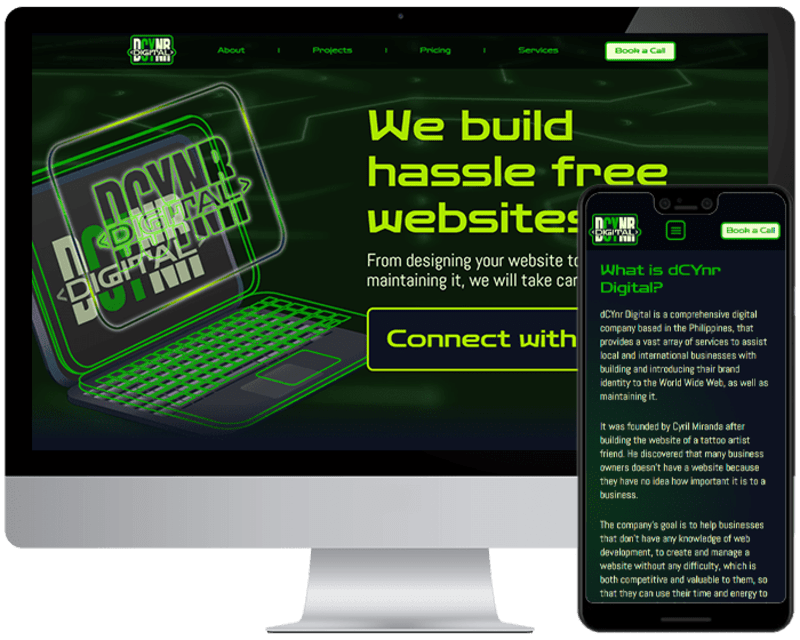 Cover image for dCYnr Digital website