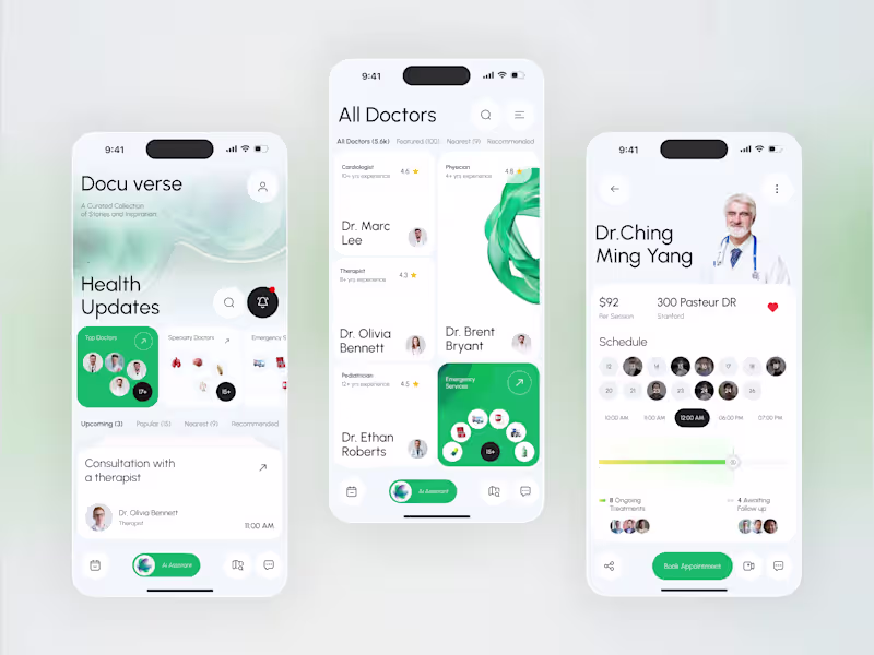 Cover image for Designed a modern healthcare mobile