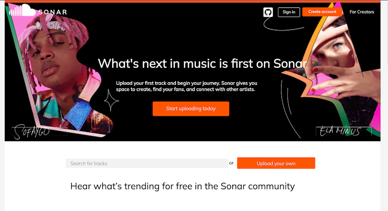 Cover image for Sonar - A clone of SoundCloud.