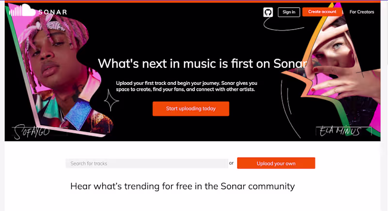 Cover image for Sonar - A clone of SoundCloud.