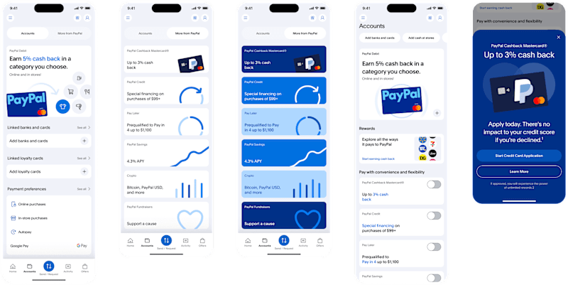 Cover image for PayPal - Accounts Page
