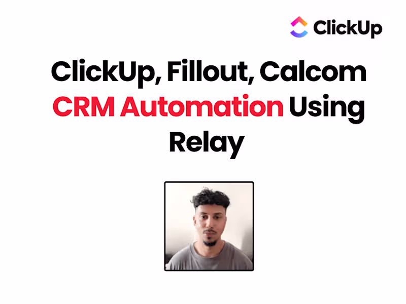 Cover image for Automated CRM In ClickUp