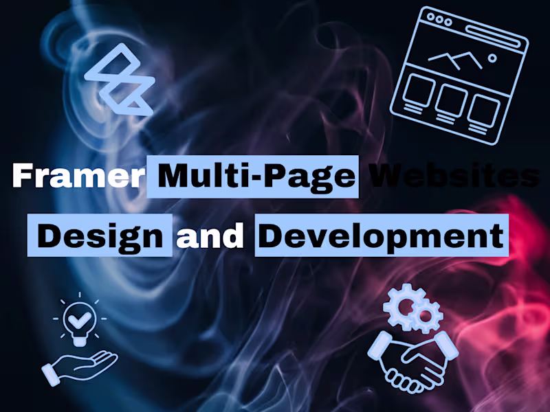 Cover image for Framer Multi-Page Website Design and Dev