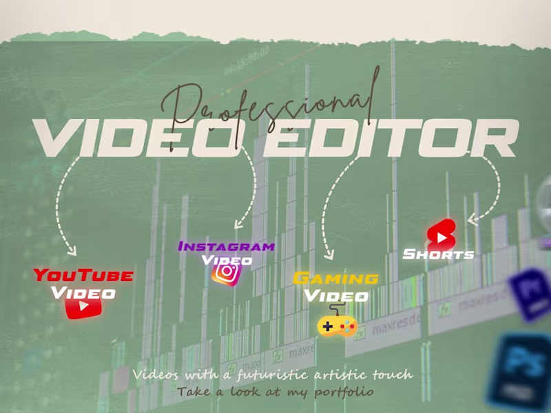 Cover image for social media video editing services from an expert video editor!