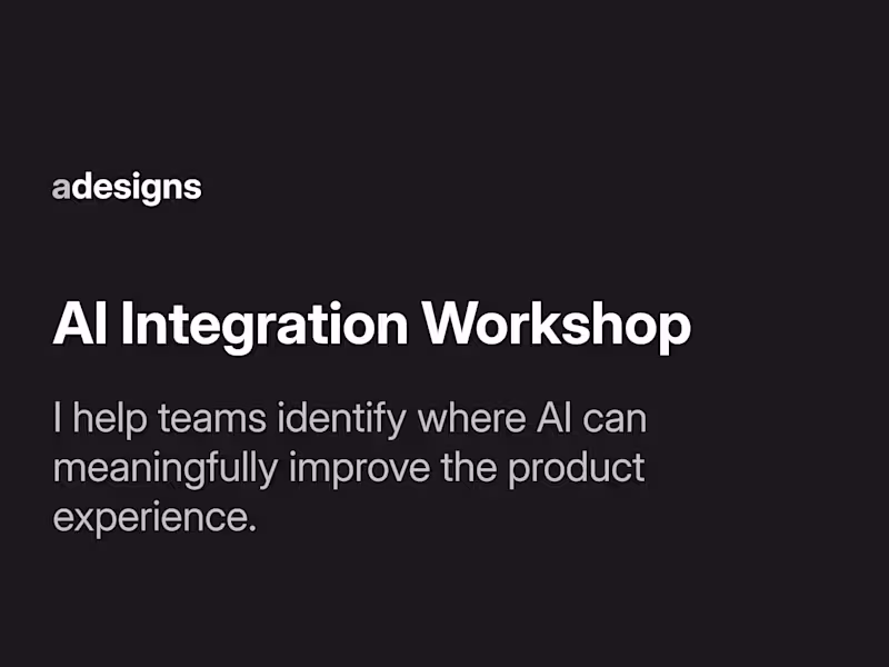 Cover image for AI Integration Workshop