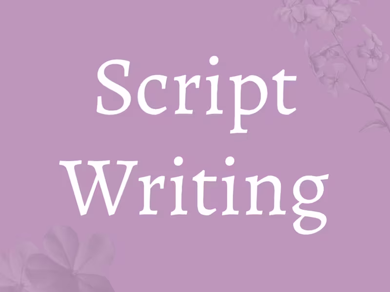 Cover image for Script Writing- Shortform & Longform