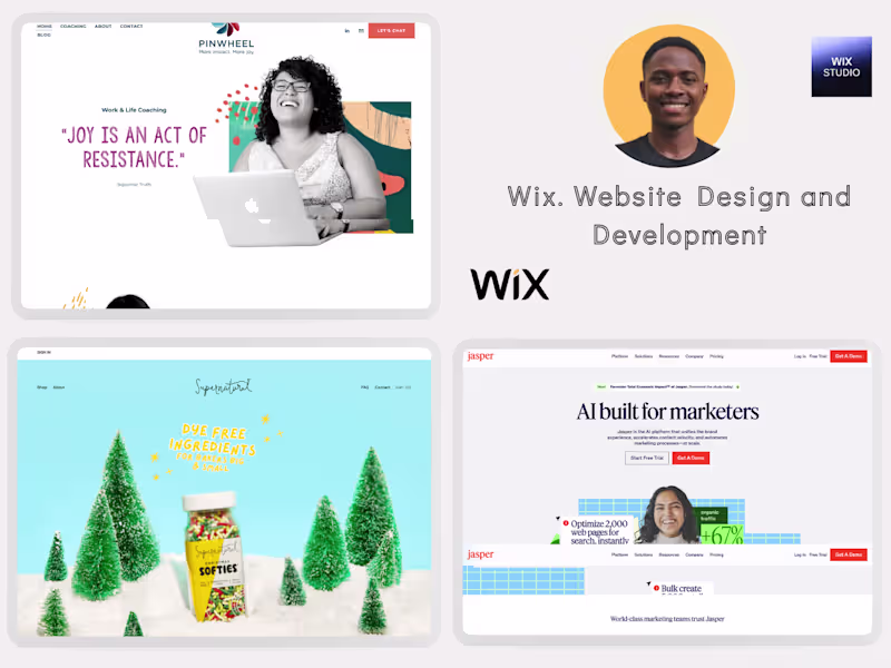 Cover image for Wix. Website Design and Development