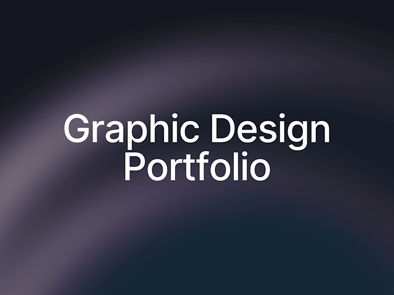Cover image for Graphic Design Portfolio