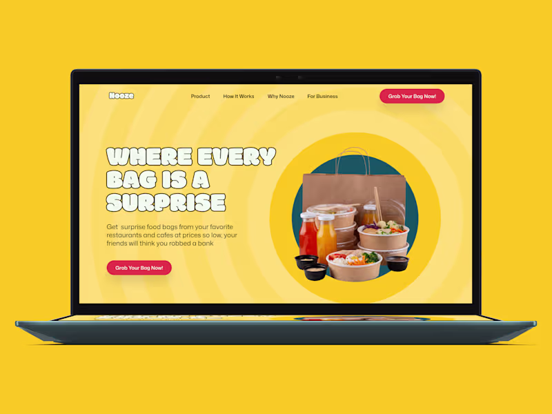 Cover image for Nooze - Affordable, Sustainable Dining | Figma Design
