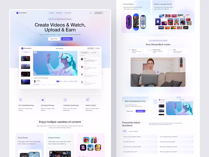 Cover image for StreamNext — Video Streaming Platform