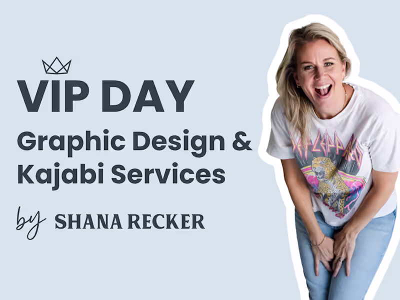 Cover image for VIP DAY Kajabi Setup & Design Services