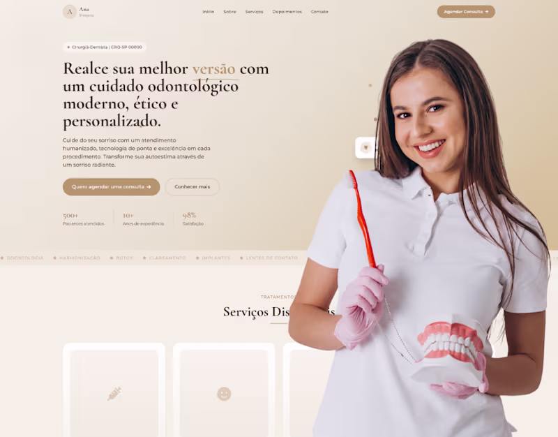 Cover image for Dental Clinic Landing Page