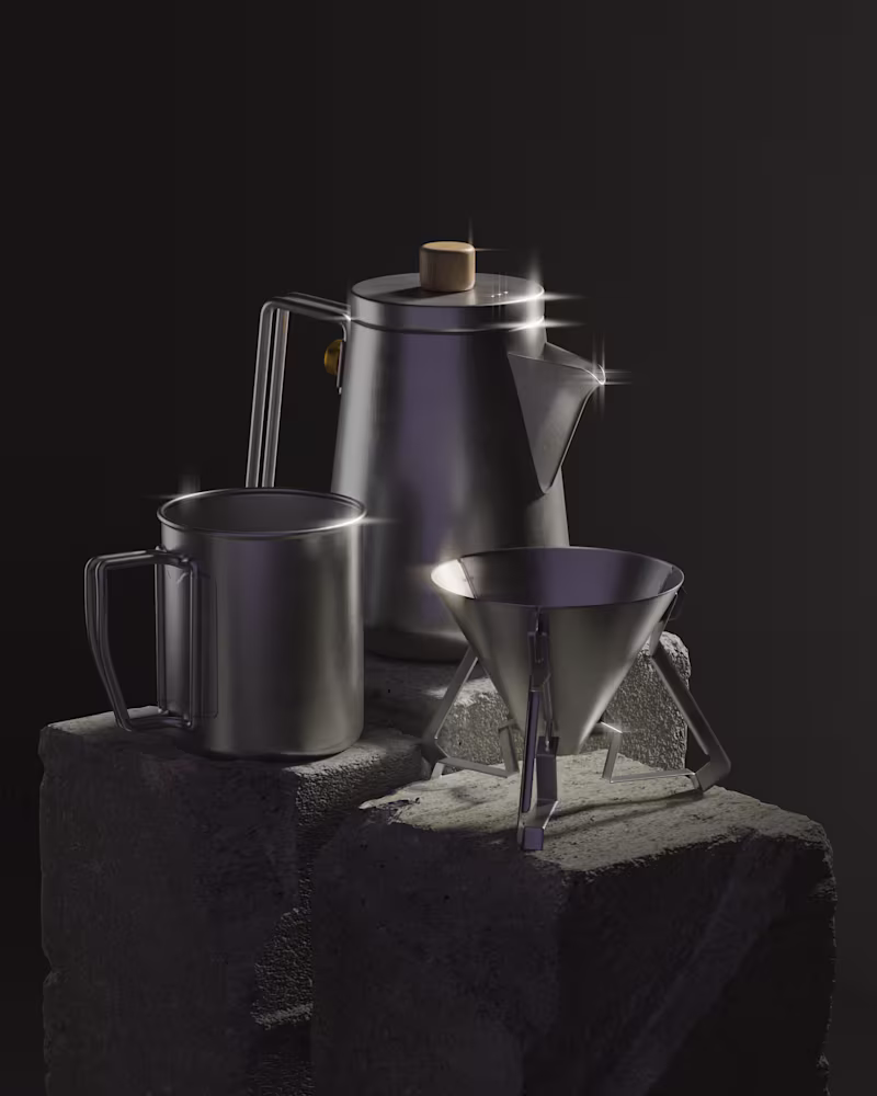 Cover image for ✨Product Render - V60 Coffee Set 