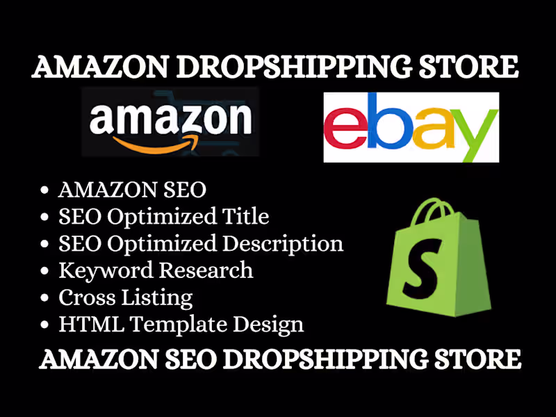 Cover image for  Amazon dropshipping product research SEO listings optimization