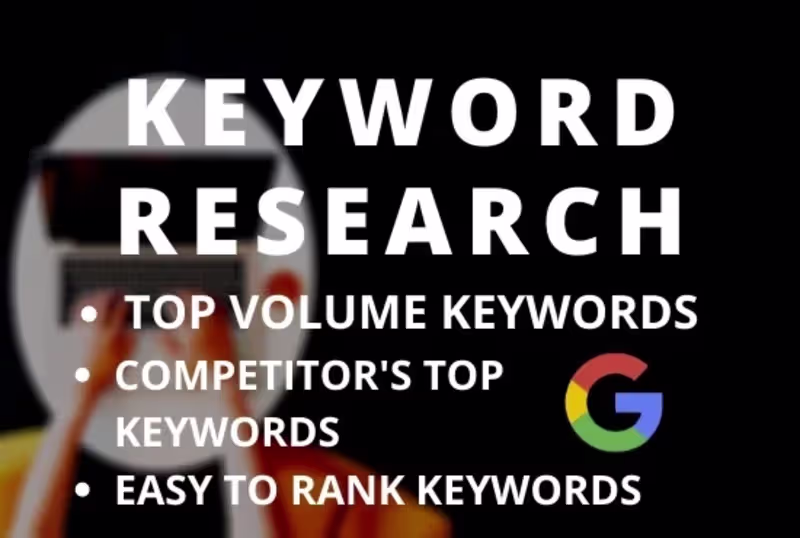 Cover image for I will do keyword research and competitor analysis