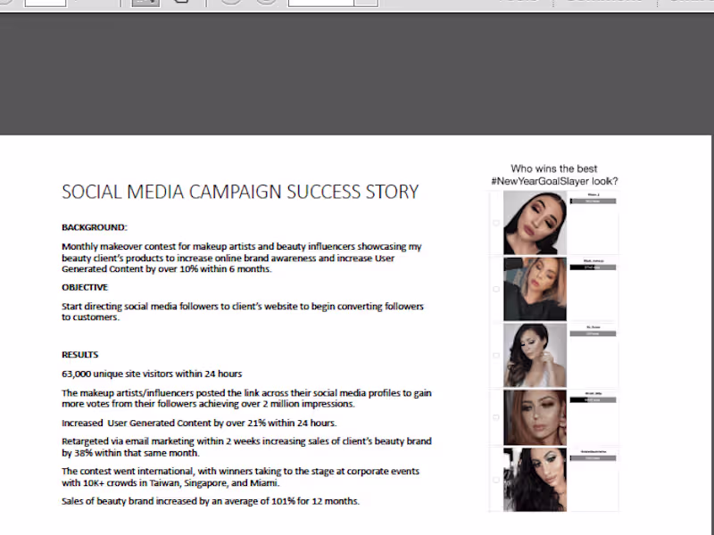 Cover image for Social Media Conversion Campaign