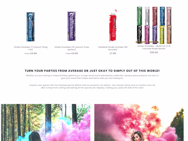 Cover image for Dynasty Party | Smoke Grenades | Ice Fountains | Handheld Flares