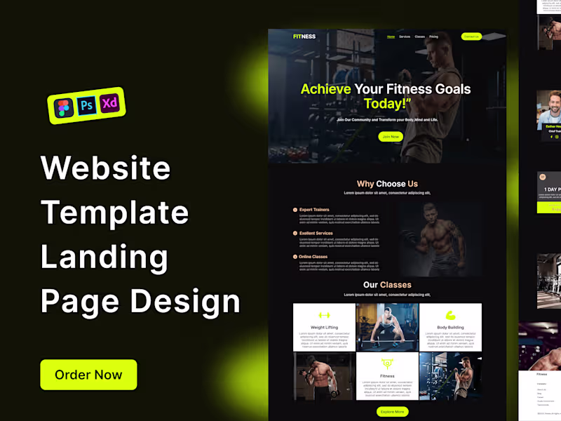 Cover image for  i will do professional modren Figma landing  page Design UI UX