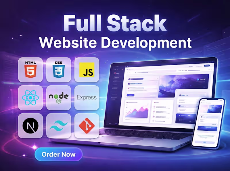 Cover image for Full Stack Website Development