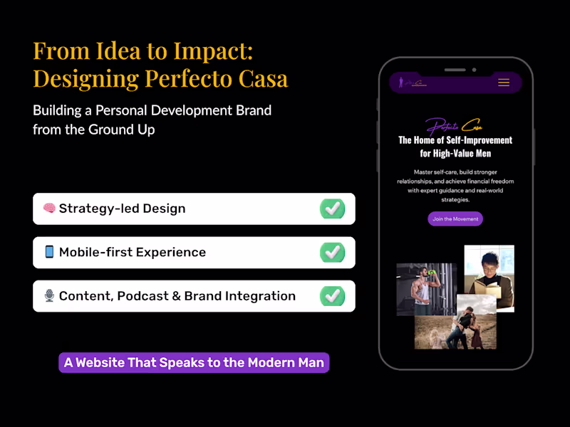 Cover image for Website Strategy & Build for Personal Development Platform