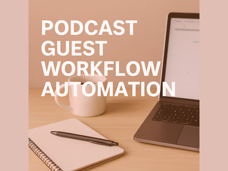 Cover image for Podcast Guest Workflow Automation