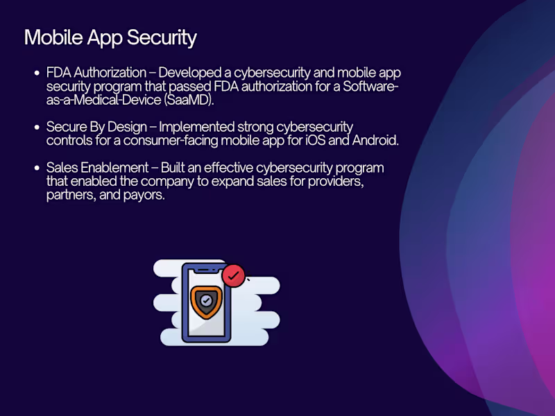 Cover image for Mobile App Security for a Health Tech Company